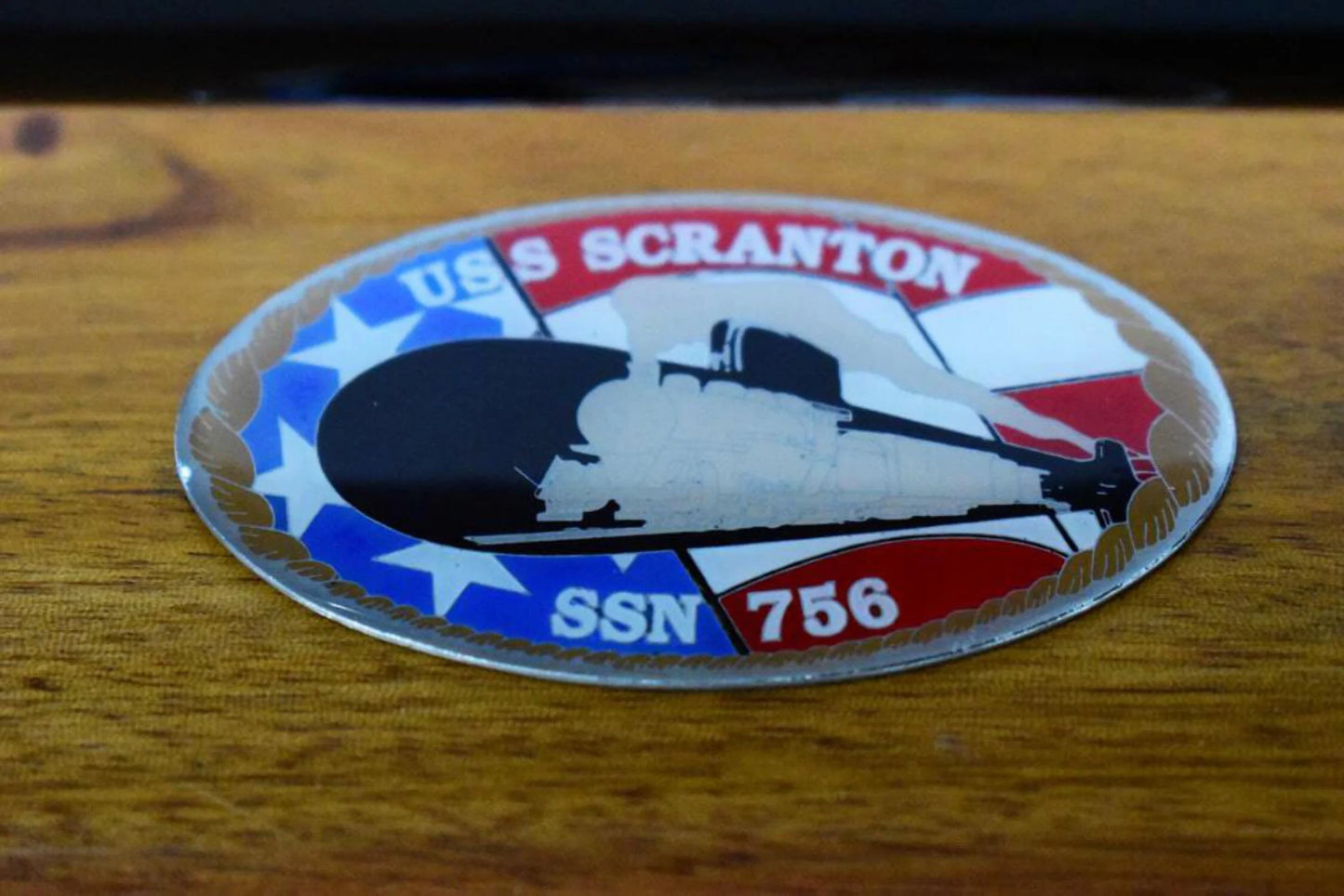 Scranton USS SSN-756 (Black Class inch,LA Hull) Model,Navy,Scale Model,Mahogany,20 Submarine