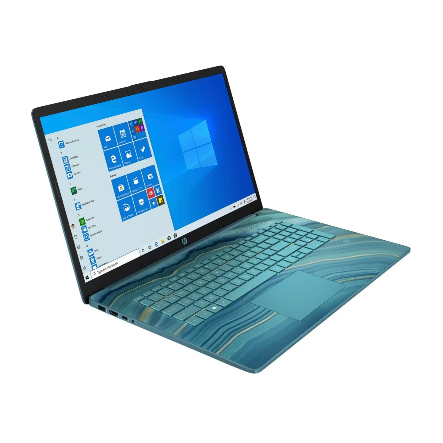 Restored SSD 17cp0006ds Teal Touchscreen W11H R3 8GB 5300U Laptop (Refurbished) 17.3" HP 512GB