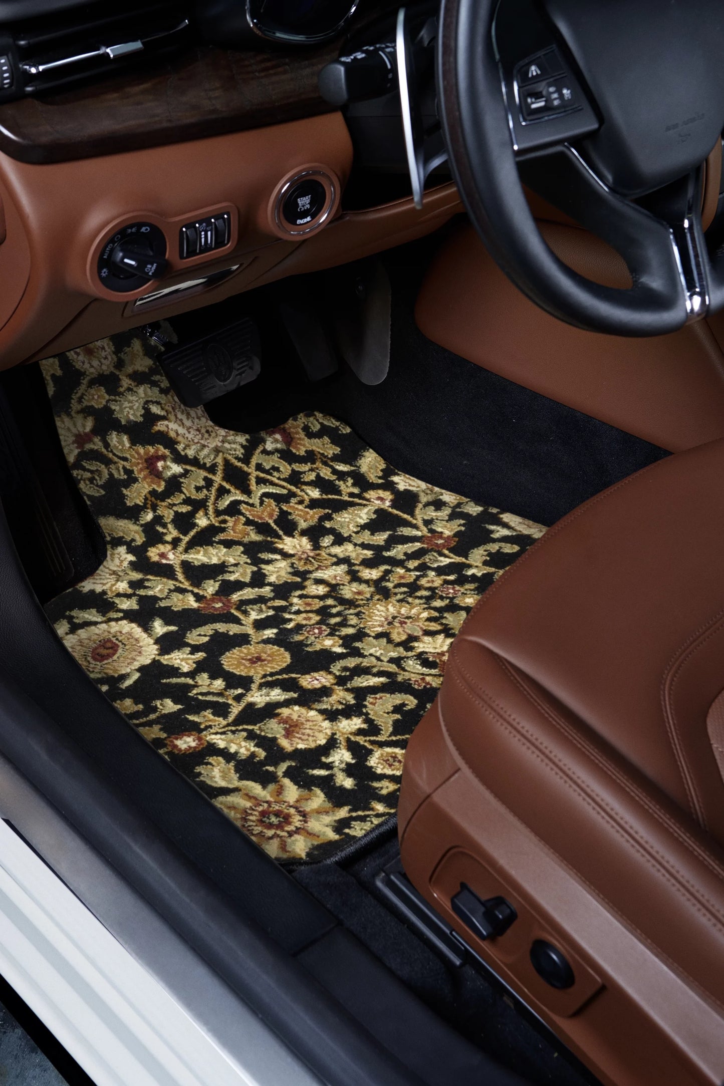 Oriental Cargo Trunk Car Carpet 2018 Black GGBAILEY Accord for - Fit Mats, / Small Custom Honda Car Mat