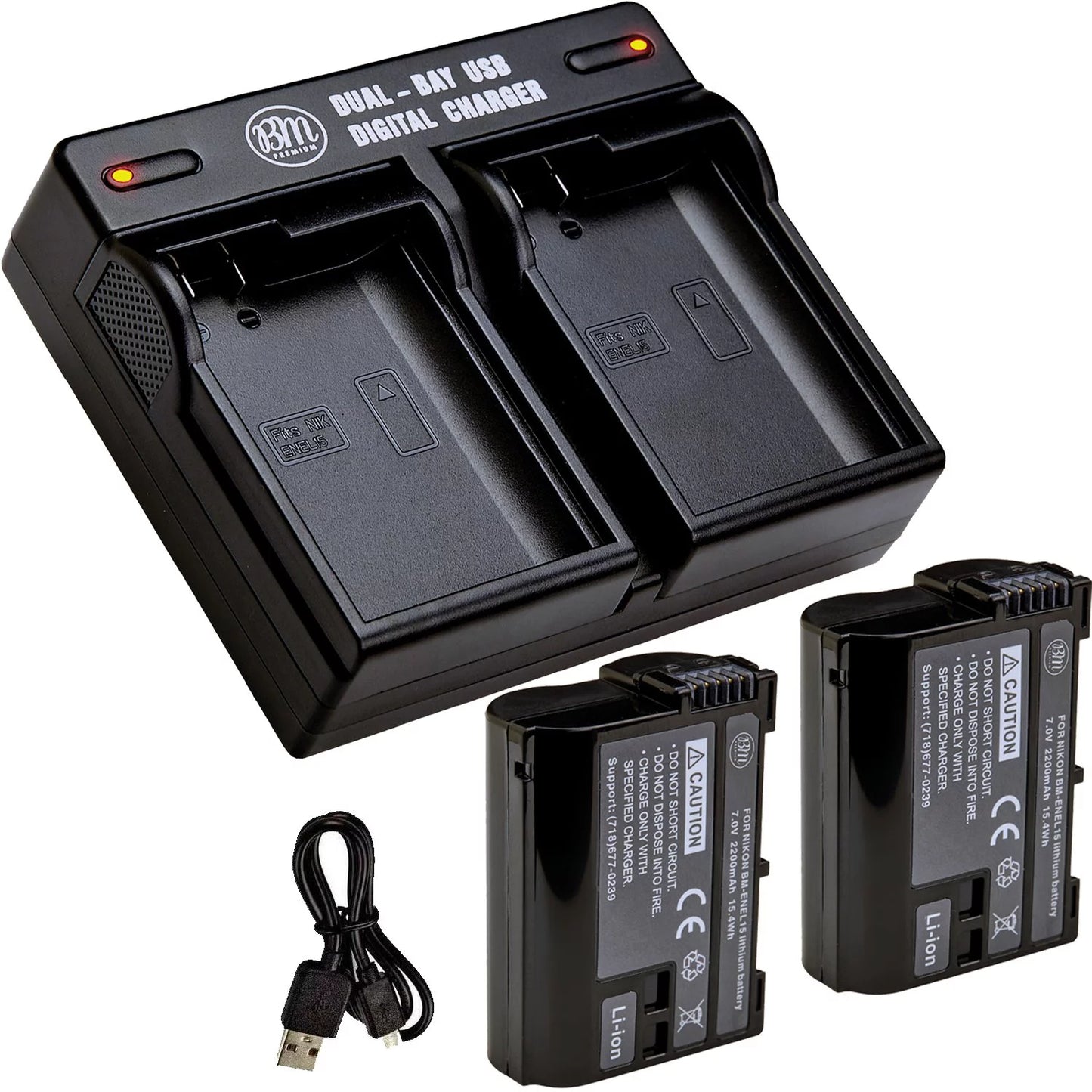 Z7 Dual Battery D610 D7500 and D810 Bay D750 Batteries Z6 D7100 D7000 BM D800 Nikon V1 Charger EN-EL15B D780 for D850 1 2 Cameras D500 D7200 D600