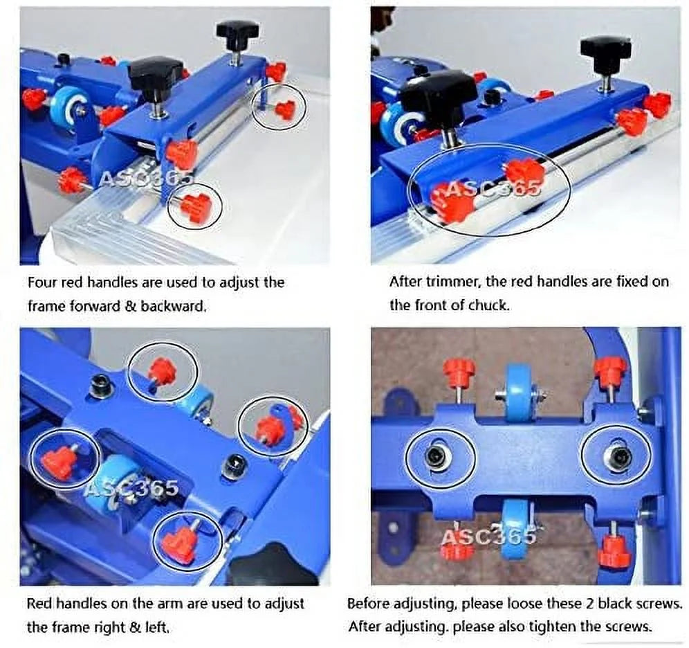 Printer Equipment Screen Station Rotary T-Shirt 6 INTBUYING Manual Color 6 Press Micro-Registration DIY Double Machine Printing