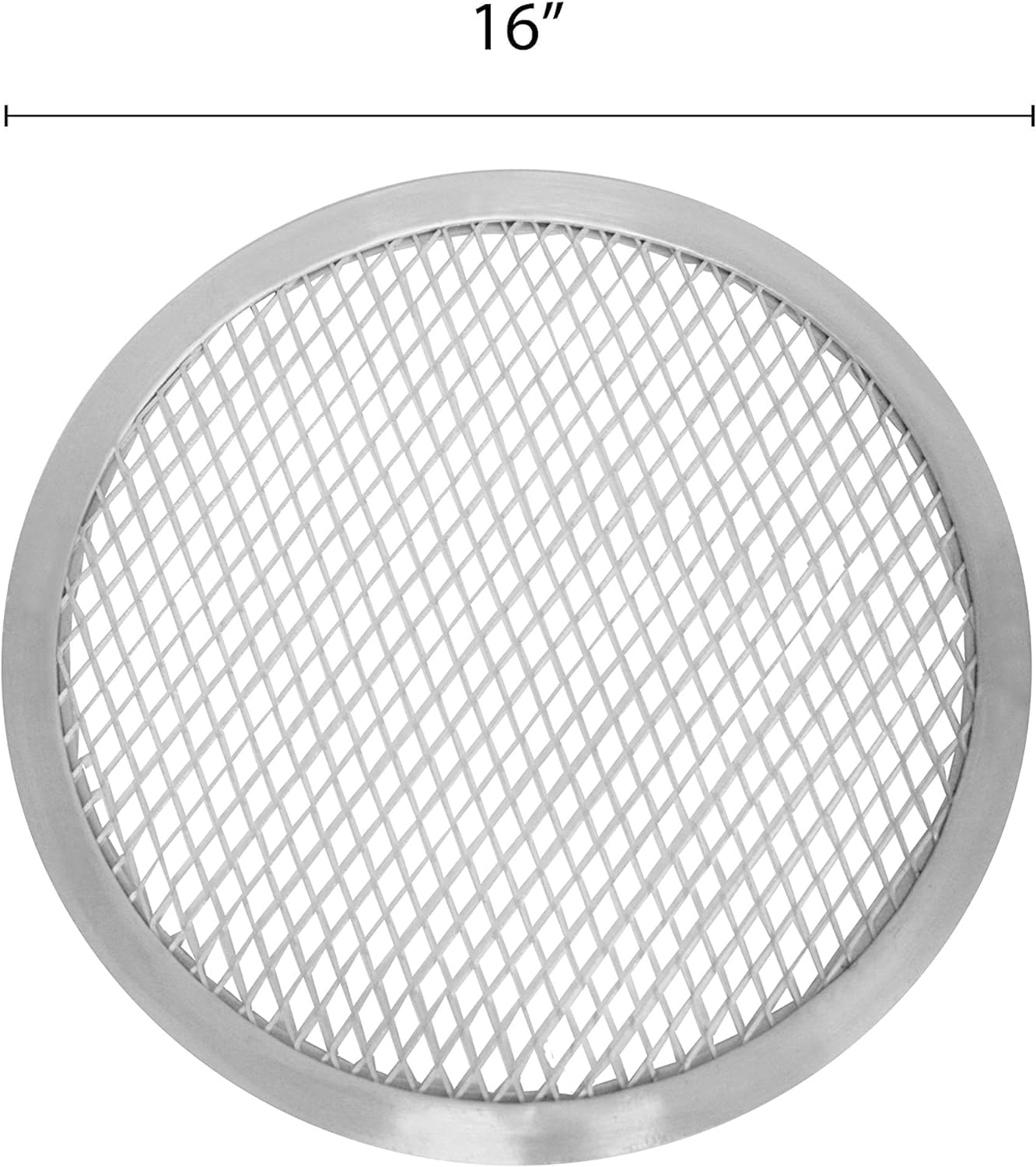 Round Screen Bakeware of Tray Pizzeria Pizza Home Set TrueCraftware- Aluminum Screen Restaurants & Baking Seamless for Pan Round 2 Rim- Kitchen Baking Tray 16” Pizza Pizza