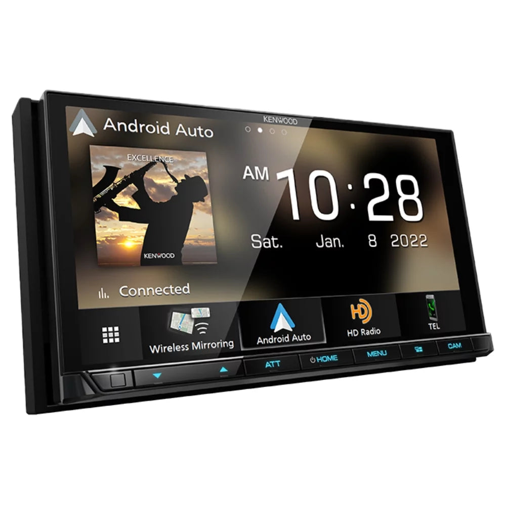 Auto Android (Refurbished) w/ Restored Android Receiver Kenwood & Multimedia DMX958XR Auto 6.8"