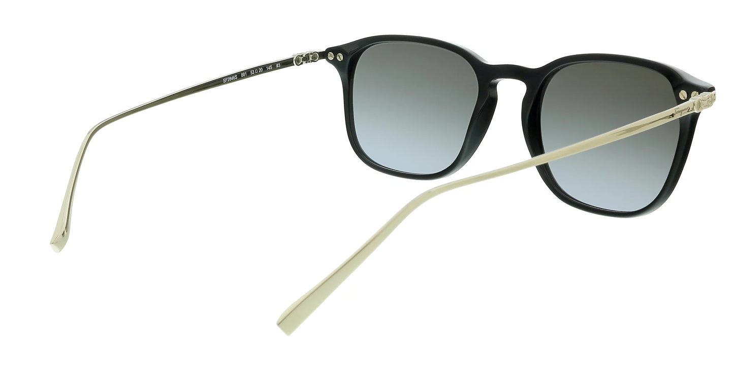 Ferragamo Grey 001 Sunglasses 53 SF2846S Unisex Square Salvatore